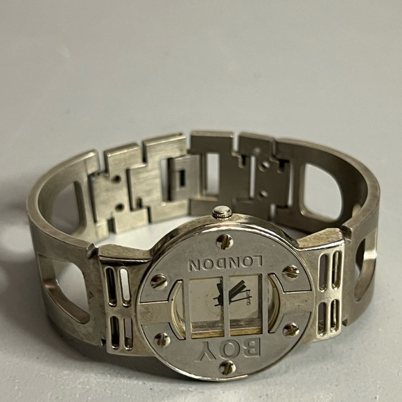 BOY LONDON Watch BOY-13-W Stainless Steel 1980s Analog Men Japan Made - Picture 6 of 8
